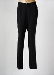Pantalon droit noir GEVANA pour femme seconde vue