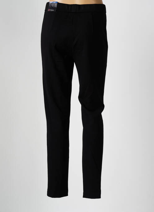 Pantalon slim taille élastique noir TONI femme
