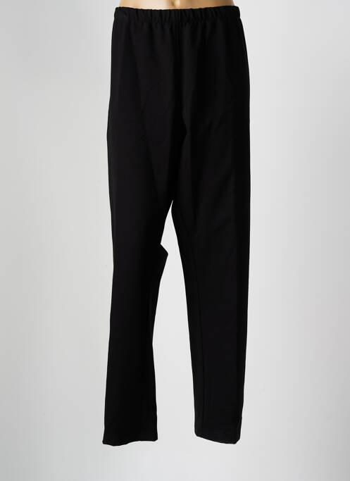 Pantalon droit taille élastique noir SOPHIA CURVY femme