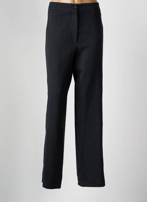 Pantalon droit fermeture zippée sous rabat boutonné gris QUATTRO femme