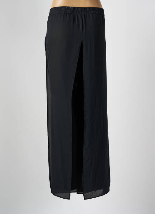 Pantalon large taille élastique noir FRANK WALDER femme