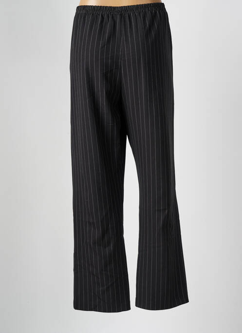 Pantalon droit taille élastique noir FRANCK ANNA femme