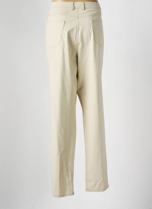 Pantalon droit beige SAINT HILAIRE pour femme