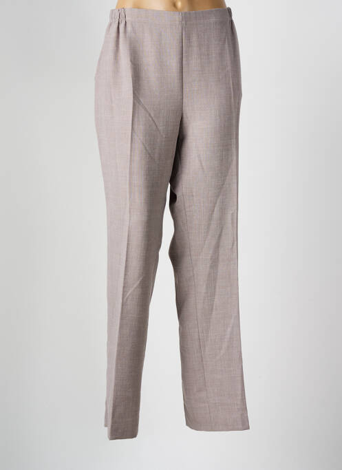 Pantalon droit gris FRANCE RIVOIRE pour femme