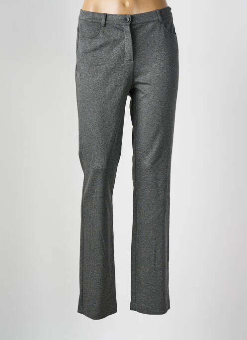 Pantalon droit gris FRANK WALDER pour femme