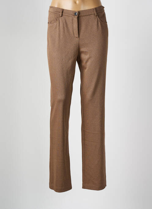 Pantalon slim beige FRANK WALDER pour femme