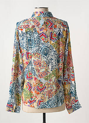 Chemisier imprimé fleurs manches longues beige LA CIBLE ROUGE femme