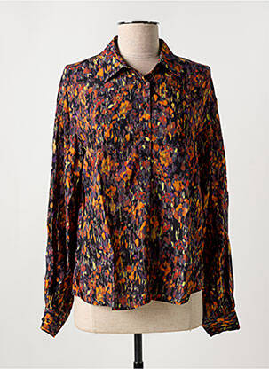 Chemisier coupe cintrée manches longues orange LA CIBLE ROUGE femme