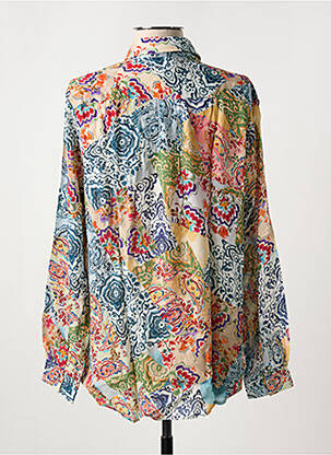 Chemisier imprimé fleurs manches longues beige LA CIBLE ROUGE femme