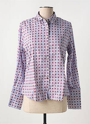 Chemisier coupe cintrée manches longues violet LA CIBLE ROUGE femme