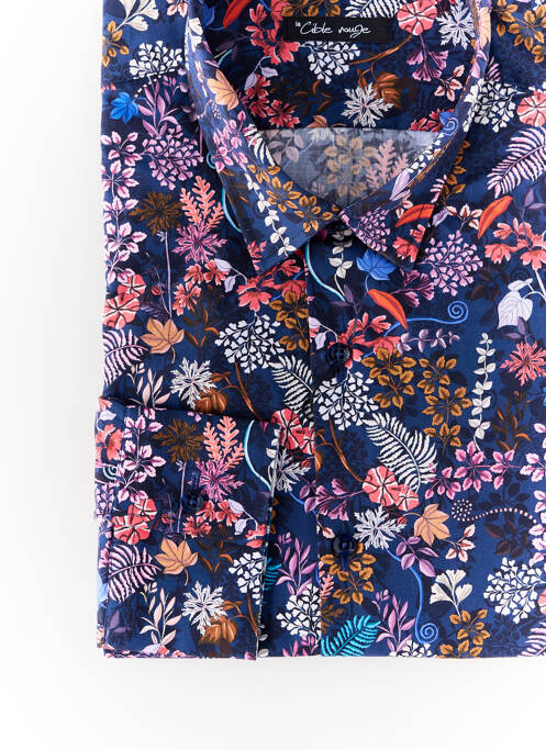 Chemise manches longues bleu LA CIBLE ROUGE homme