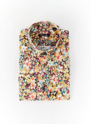 Chemise manches longues coupe droite jaune LA CIBLE ROUGE homme
