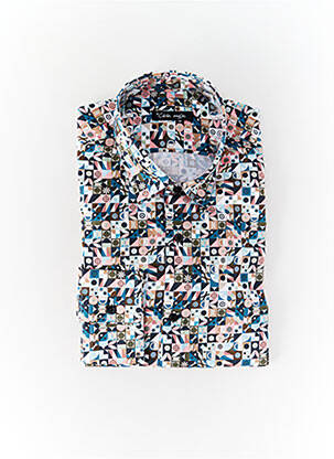 Chemise manches longues coupe droite blanc LA CIBLE ROUGE homme