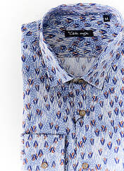 Chemise manches longues bleu LA CIBLE ROUGE pour homme seconde vue