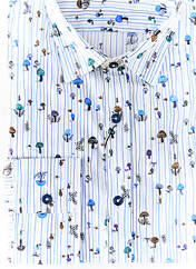 Chemise manches longues blanc LA CIBLE ROUGE pour homme seconde vue