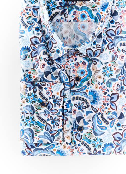 Chemise manches longues blanc LA CIBLE ROUGE pour homme