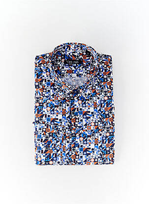 Chemise manches longues imprimé fantaisie blanc LA CIBLE ROUGE homme