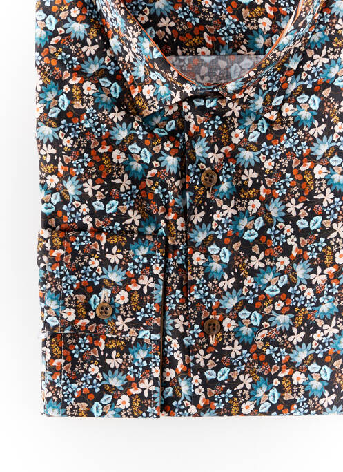 Chemise manches longues noir LA CIBLE ROUGE pour homme