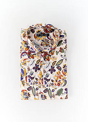 Chemise manches longues beige LA CIBLE ROUGE pour homme