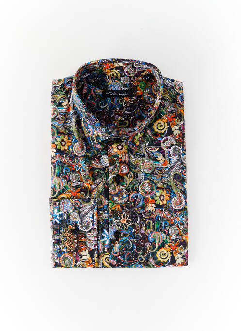 Chemise manches longues noir LA CIBLE ROUGE pour homme