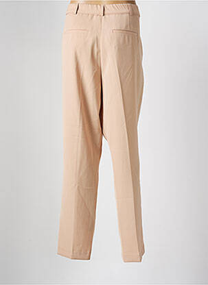 Pantalon droit fermeture zippée sous rabat avec crochet beige DAMART femme