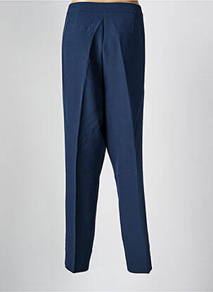 Pantalon droit taille élastique bleu DAMART femme