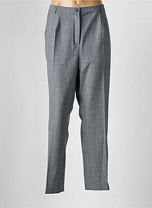 Pantalon droit fermeture zippée sous rabat boutonné gris DAMART femme