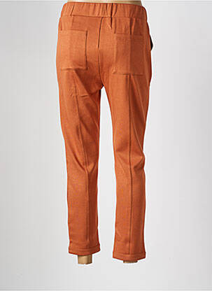 Pantalon slim taille élastique marron DAMART femme