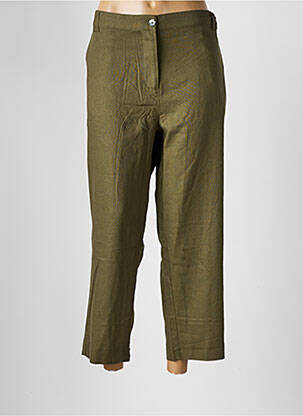 Pantalon 7/8 fermeture zippée sous rabat boutonné vert DAMART femme