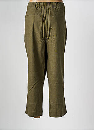 Pantalon 7/8 fermeture zippée sous rabat boutonné vert DAMART femme