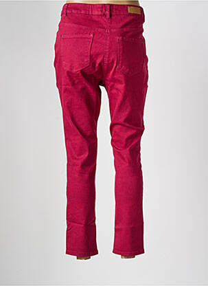 Pantalon 7/8 fermeture zippée sous rabat boutonné violet DAMART femme