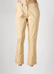 Pantalon 7/8 fermeture zippée sous rabat boutonné beige DAMART femme