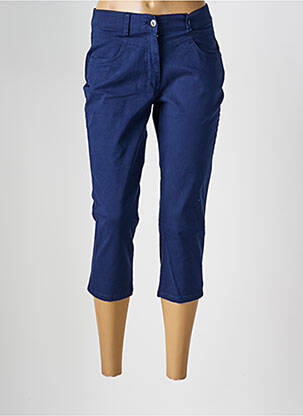 Pantacourt coupe droite bleu DAMART femme