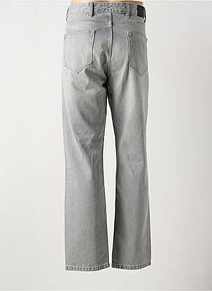 Jeans coupe droite fermeture zippée sous rabat boutonné taille normale gris CELIO homme