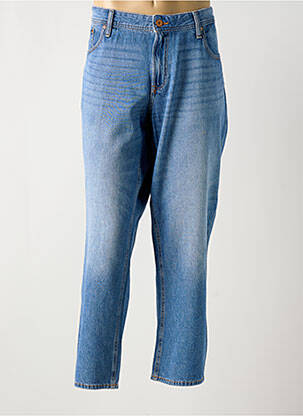 Jeans coupe droite fermeture zippée sous rabat boutonné taille normale bleu JACK & JONES homme