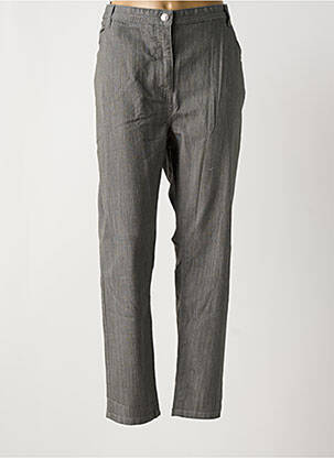 Pantalon slim tissage popeline taille normale gris DAMART femme