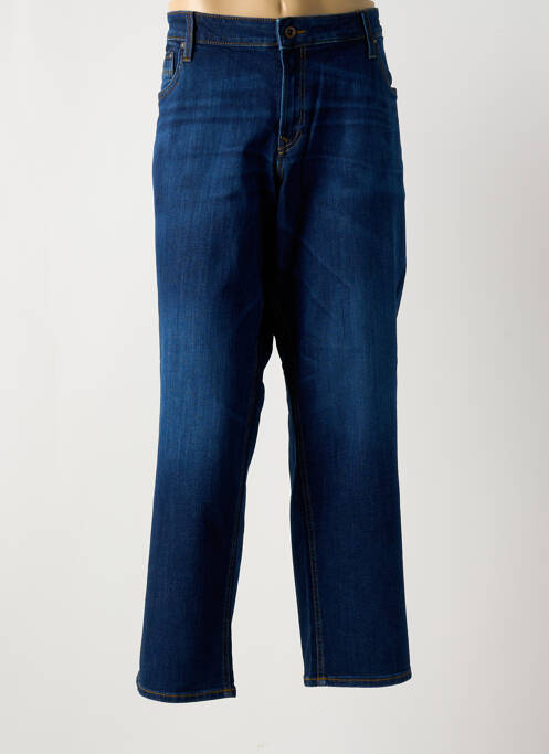 Jeans coupe droite bleu JACK & JONES pour homme