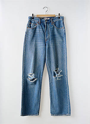 Jeans coupe large fermeture zippée sous rabat boutonné taille normale bleu LEVIS homme