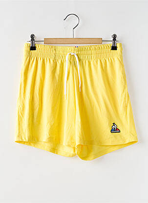 Short coupe droite taille normale jaune LE COQ SPORTIF homme