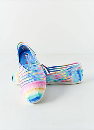 Mocassins bout rond talon plat jusqu'à 3cm rose SKECHERS femme