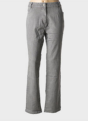 Jeans coupe droite stretch taille normale gris DAMART femme
