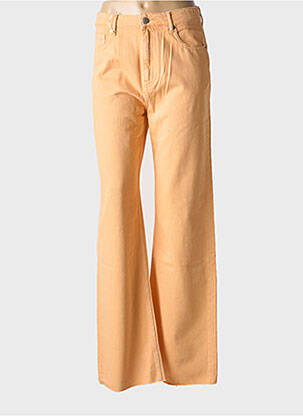 Jeans coupe large tissage brut taille normale orange TEDDY SMITH femme