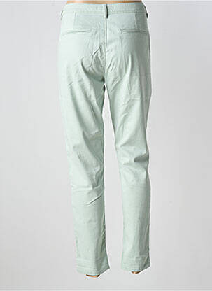 Pantalon slim tissage popeline taille normale vert TEDDY SMITH femme