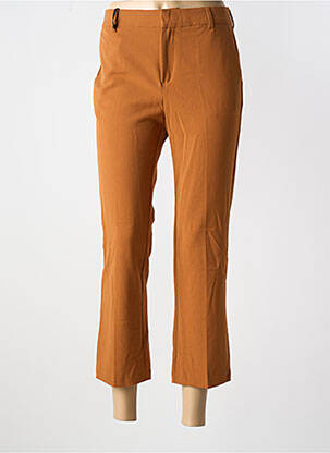 Pantalon 7/8 stretch taille normale marron TEDDY SMITH femme