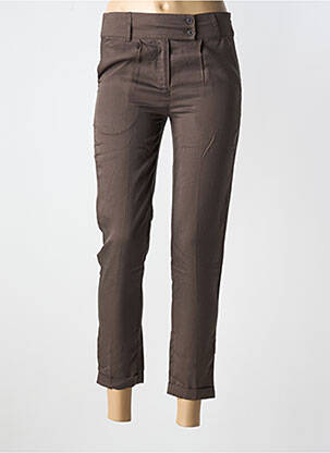 Pantacourt tissage popeline gris LPB femme