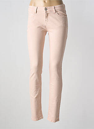 Jeans coupe slim rose CHATTAWAK pour femme