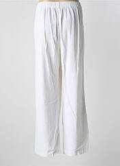 Pantalon large blanc SIGNATUER pour femme seconde vue