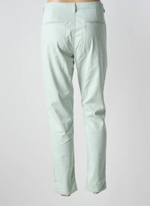 Pantalon slim tissage popeline taille normale vert TEDDY SMITH femme