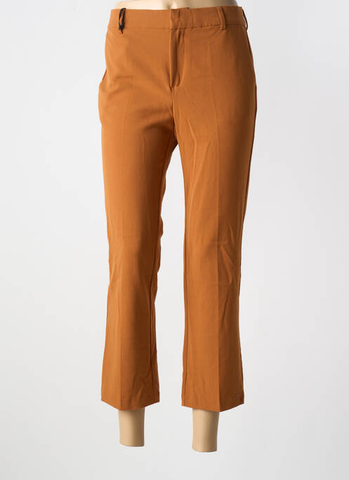 Pantalon 7/8 stretch taille normale marron TEDDY SMITH femme