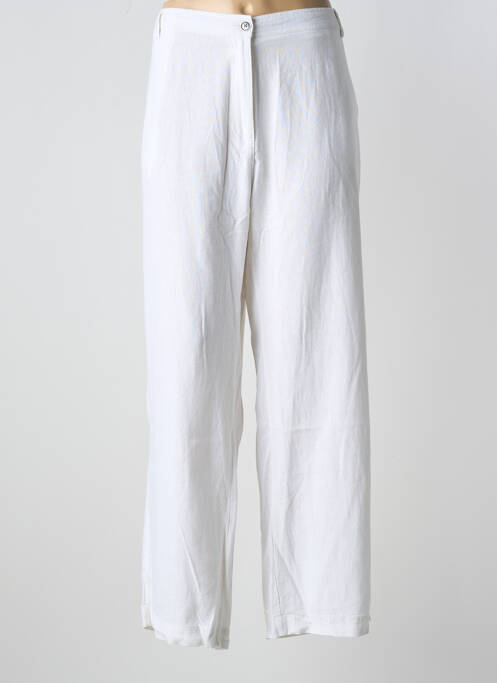 Pantalon large blanc SIGNATUER pour femme